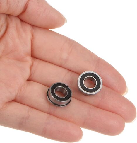 Uxcell FR188-2RS محمل كروي ذو حواف 1/4 × 1/2 × 3/16 بوصة محامل شفة فولاذية كروم مزدوجة محكمة الغلق، 20 قطعة in Kuwait