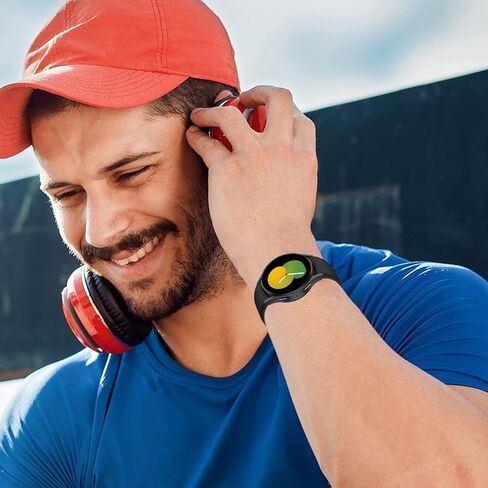 Sport Bands for Samsung Galaxy Watch 6/5/4 Band 40mm 44mm/Watch 6 Classic 47mm 43mm/Watch 4 Classic 46mm 42mm Women/Men,Silicone Strap for Samsung Watch 5 Pro 45mm,No Gap replacement Wristband in Kuwait