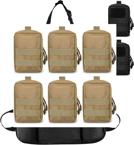 6-Pack Molle Pouch Tactical Molle Pouches Compact Utility EDC Waist Bag Pack in Saudi Arabia