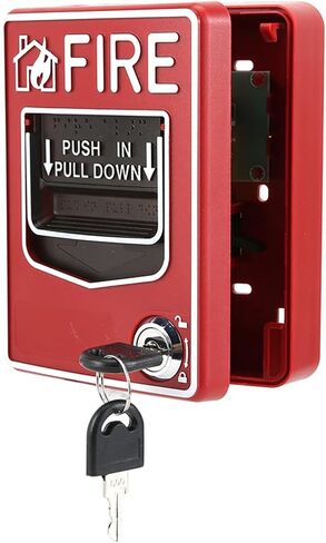 محطة إنذار الطوارئ التقليدية، إنذار الحريق محطة سحب يدوية مزدوجة العمل، 9-28VDC دليل نظام الأسلاك المتعددة السلامة محطة سحب الحريق زر إنذار نقطة الاتصال السلامة in Kuwait