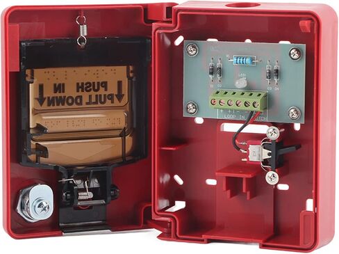 محطة إنذار الطوارئ التقليدية، إنذار الحريق محطة سحب يدوية مزدوجة العمل، 9-28VDC دليل نظام الأسلاك المتعددة السلامة محطة سحب الحريق زر إنذار نقطة الاتصال السلامة in Kuwait