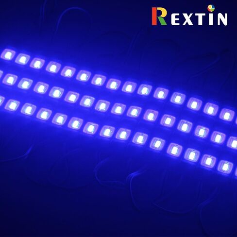 Rextin فائق السطوع 200 قطعة 3 وحدات LED بيضاء 5630 5730 SMD 40-45LM لكل مصباح LED مقاوم للماء للديكور اللافتات الإعلانية مع شريط لاصق خلفي in Kuwait