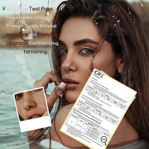 LOYALLOOK 15Pcs 20G 18G Nose Rings Studs 316L Surgical Steel Gold Nose Rings for Women Men Hypoallergenic Hinged Seamless Clicker Segment Nose Rings Hoops 6mm 8mm 10mm Helix Cartilage Tragus Conch Hoop Earrings 1.5mm-3mm Clear CZ in Saudi Arabia