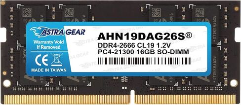 Astra-Gear 4GB(1x4GB) 2666Mhz DDR4 Unbuffered Non-ECC SO-DIMM Upgrade for Laptop Notebook Memory Ram 1.2V CL19 260-Pin(AHN19D4G26S) in Saudi Arabia