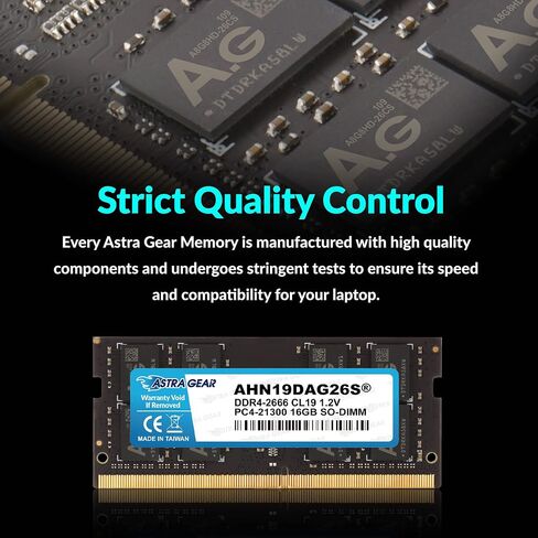 Astra-Gear 4GB(1x4GB) 2666Mhz DDR4 Unbuffered Non-ECC SO-DIMM Upgrade for Laptop Notebook Memory Ram 1.2V CL19 260-Pin(AHN19D4G26S) in Saudi Arabia
