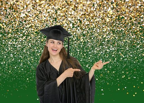 LYCGS 5X3FT Royal Blue Glitter Backdrop Birthday Backdrop Gold Spots Bokeh Backdrop Wedding Prom Graduation Photography Background Happy New Year Backdrop Studio Props X-77 in Saudi Arabia