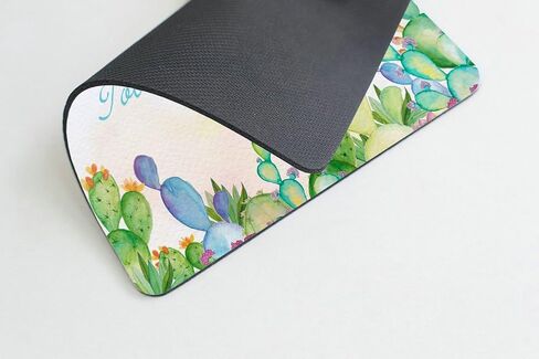 Pink flamingo Mouse Pad, Pineapples and exotic leaves Mousepad in Saudi Arabia
