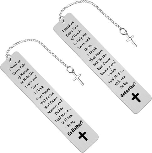 Godparents Gifts from Godchild Will You Be My Godmother Godfather Bookmark Set Godparent Proposal Gifts Christening Gift Christmas Birthday Gift Baptism Gifts for Godparents in Saudi Arabia