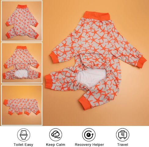 LovinPet كلب كبير PJS، حماية من الأشعة فوق البنفسجية، نيسيس الكلب لتخفيف قلق الحيوانات الأليفة، مريح للتنفس، أسماك القرش الزرقاء المطبوعة ملابس الكلاب مثل بدلة استعادة جراحة الكلاب السفلية لسترة الكلب XXL in Saudi Arabia