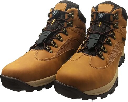 Fastening System for Hiking Boots and Shoes - Elastic No Tie Laces - Made in North America in Saudi Arabia