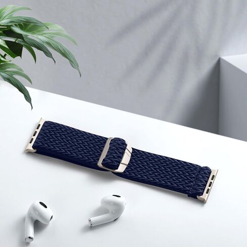 سوار رياضي من النايلون متوافق مع Apple Watch Ultra 2/Ultra Band، متوافق مع أحزمة ساعة Apple للرجال 49 مم 45 مم 44 مم 42 مم، حزام حلقة منفرد قابل للتمدد لسلسلة iWatch 9-1 SE in Kuwait