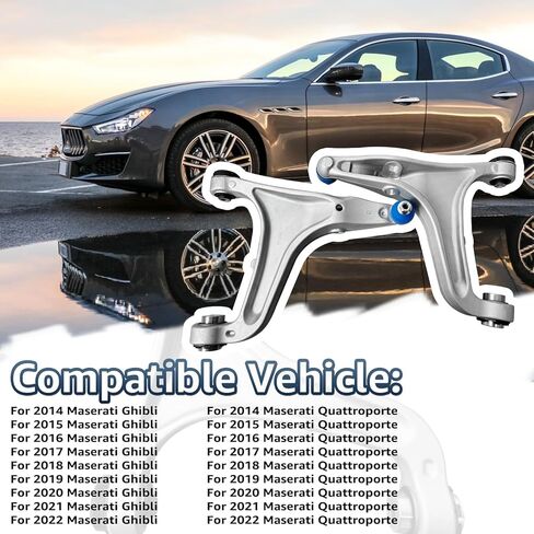 670107802 670107801 أذرع التحكم الأمامية اليسرى واليمنى لمازيراتي كواتروبورتي جيبلي M156 2014-2022 استبدال # 670107802 670107801 673007126 in Kuwait