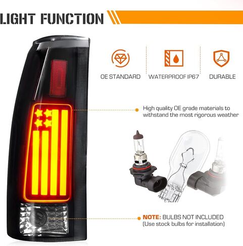 أضواء خلفية LED لسيارة Chevy GMC Silverado Sierra C/K 1500 2500 3500 1988-1999، Suburban C/K 1992-1999، Tahoe 1995-1999، Yukon 1992-2000، Cadillac Escalade 1999-2000 in Saudi Arabia