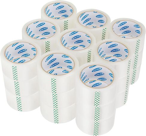 Packing Tape, 36 Rolls Clear Packing Tape 2 Inches Wide, 60 Yards Per Roll, for Shipping Tape, Packaging Tape, Moving Tape & Sealing Tape. in Saudi Arabia