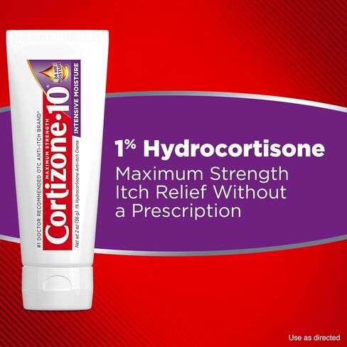 Cortizone 10 Maximum Strength Intensive Moisture Anti-Itch Creme, 1% Hydrocortisone, 1 oz. in Kuwait