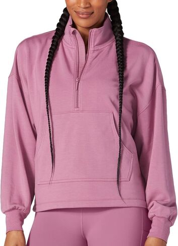 Tavi Women’s Cozy Half Zip Pullover – Long Sleeve Pullover for Women, Workout Top, Relaxed Fit Sweater in Saudi Arabia