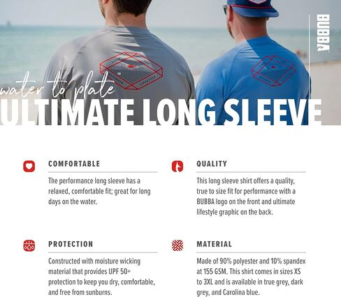 قميص BUBBA Ultimate Lifestyle Performance بأكمام طويلة in Kuwait