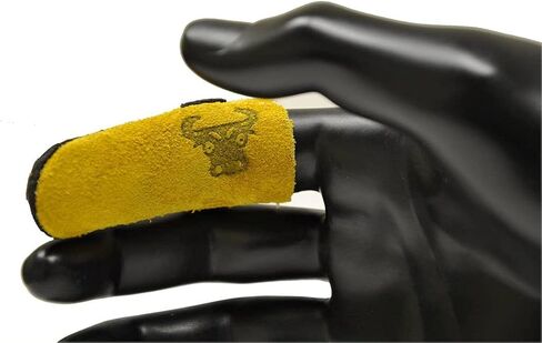 G & F 8128L Cowhide Leather Finger Guard, Finger Protection, Size Large,Tan in Saudi Arabia