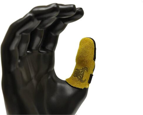 G & F 8128L Cowhide Leather Finger Guard, Finger Protection, Size Large,Tan in Saudi Arabia