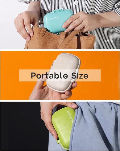 MEACOLIA 3 Pack 8 Compartments Travel Pill Organizer Moisture Proof Small Pill Box for Pocket Purse Daily Pill Case Portable Medicine Vitamin Holder Container (Red, Yellow, Dark Blue) in Kuwait