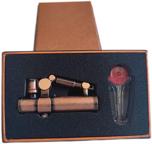 ولاعة خندق كلاسيكية ولاعة Steampunk رائعة من النحاس الياباني القديم للرجال هدية فريدة (فضية قديمة) in Saudi Arabia