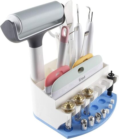 Organizer for Cricut Tools and Accessories Blade Holder Caddy,Storage for Cricut Maker Blades/QuickSwap Tip/Explore DeepCut Blade(blue) in Saudi Arabia