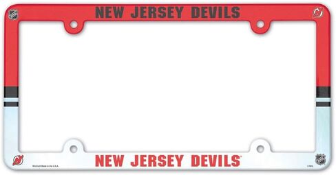 Wincraft NHL License Plate with Full Color Frame in Saudi Arabia