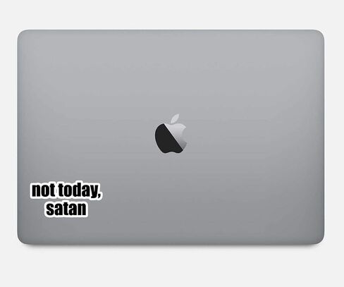 Not Today Satan Sticker Funny Quotes Stickers - 3 Pack - Set of 2.5, 3 and 4 Inch Vinyl Laptop Stickers - for Laptop, Phone, Water Bottle, Car & More Decal (3 Pack) S4231-3Pack in Saudi Arabia