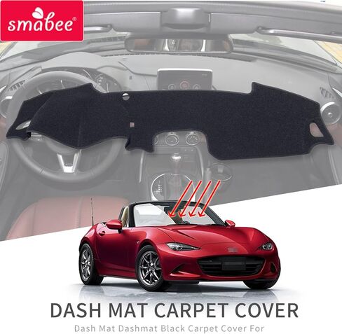 داش غطاء حصيرة لمازدا MX-5 RF مياتا رودستر 2015-2024 الشمس الظل وسادة لوحة سيارة غطاء حصيرة اكسسوارات السيارات in Kuwait
