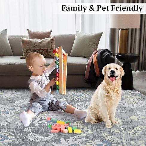 سجادة عداء قابلة للغسل مقاس 2 × 6 سجادة عداء المدخل سجادة ملونة للمطبخ سجادة عداء زهور حديثة سجادة طويلة لغرفة الغسيل سجادة أرضية لغرفة المعيشة وغرفة النوم والحضانة، أحمر/متعدد in Kuwait