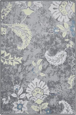 سجادة عداء قابلة للغسل مقاس 2 × 6 سجادة عداء المدخل سجادة ملونة للمطبخ سجادة عداء زهور حديثة سجادة طويلة لغرفة الغسيل سجادة أرضية لغرفة المعيشة وغرفة النوم والحضانة، أحمر/متعدد in Kuwait