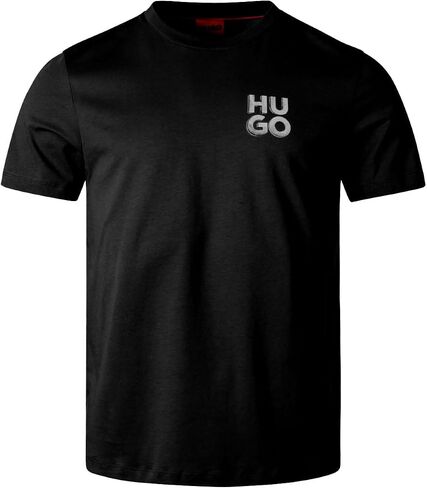 HUGO Men's Stacked Logo Short Sleeve Tshirt in Saudi Arabia