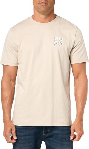 HUGO Men's Stacked Logo Short Sleeve Tshirt in Saudi Arabia