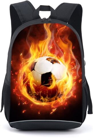 xufei كرة القدم حقيبة الظهر نمط الاحتراق حقائب الكتب المدرسية للأطفال (حرق الرجبي) in Kuwait