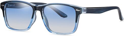 ANRRI Gradient Polarized Sunglasses for Men Women Retro Square Sun Glasses with Spring Hinges in Saudi Arabia