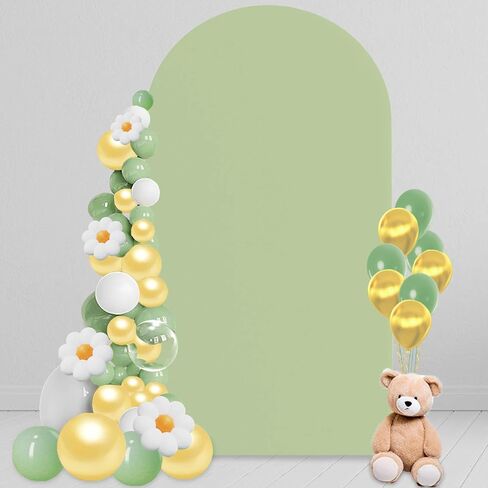 7.2 FT Arch Backdrop Cover, Wedding White Arch Covers Stretchy Backdrop Spandex Fitted for Chiara Stand Birthday Baby Shower Party Ceremony Decoration White 7.2FT in Saudi Arabia