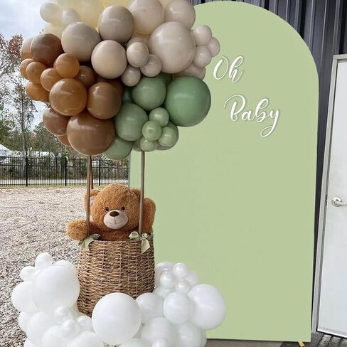 7.2 FT Arch Backdrop Cover, Wedding White Arch Covers Stretchy Backdrop Spandex Fitted for Chiara Stand Birthday Baby Shower Party Ceremony Decoration White 7.2FT in Saudi Arabia