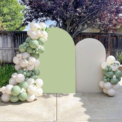 7.2 FT Arch Backdrop Cover, Wedding White Arch Covers Stretchy Backdrop Spandex Fitted for Chiara Stand Birthday Baby Shower Party Ceremony Decoration White 7.2FT in Saudi Arabia