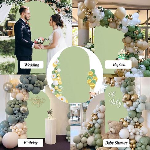 7.2 FT Arch Backdrop Cover, Wedding White Arch Covers Stretchy Backdrop Spandex Fitted for Chiara Stand Birthday Baby Shower Party Ceremony Decoration White 7.2FT in Saudi Arabia