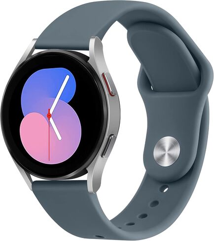 Wanme for Samsung Galaxy Watch 4/5 Bands 40mm 44mm, Galaxy Watch 5 Pro Band 45mm Women Men, 20mm Adjustable Soft Silicone Sport Strap Replacement Wristbands for Samsung Watch 4/5 Bands in Saudi Arabia