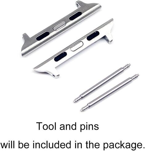 [Spring Bar Watch Strap Connector Adapter Compatible with Apple Watch Band, For iWatch Attachment/Clip/Clasp/Hardware/Lug in Saudi Arabia