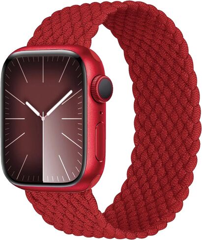 SOLOLUP حلقة منفردة مضفرة لأشرطة ساعة Apple 40 مم 41 مم 44 مم 45 مم 38 مم 42 مم iWatch Ultra/2 حزام 49 مم للرجال والنساء، سوار معصم مرن رياضي من النايلون لساعة Apple Watch Ultra2 Series 9 8 7 6 5 4 3 SE in Kuwait