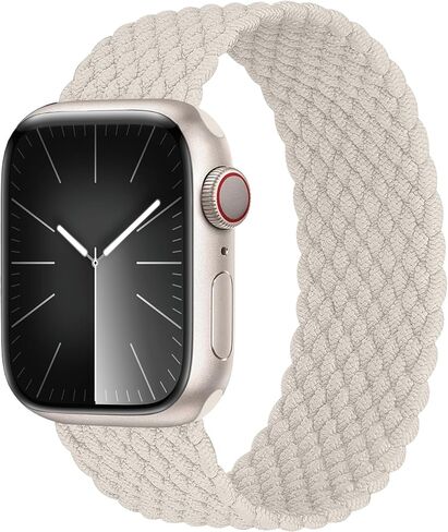 SOLOLUP حلقة منفردة مضفرة لأشرطة ساعة Apple 40 مم 41 مم 44 مم 45 مم 38 مم 42 مم iWatch Ultra/2 حزام 49 مم للرجال والنساء، سوار معصم مرن رياضي من النايلون لساعة Apple Watch Ultra2 Series 9 8 7 6 5 4 3 SE in Kuwait
