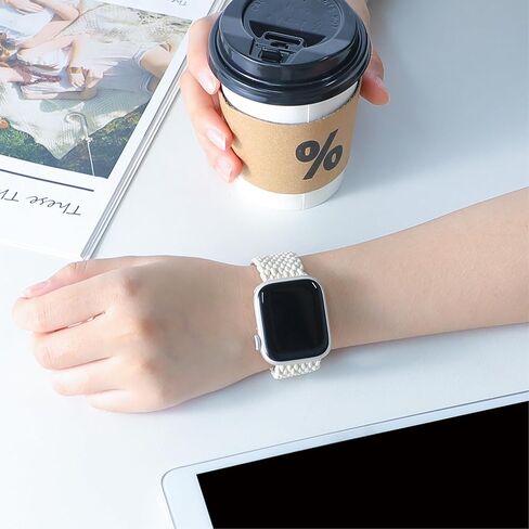 SOLOLUP حلقة منفردة مضفرة لأشرطة ساعة Apple 40 مم 41 مم 44 مم 45 مم 38 مم 42 مم iWatch Ultra/2 حزام 49 مم للرجال والنساء، سوار معصم مرن رياضي من النايلون لساعة Apple Watch Ultra2 Series 9 8 7 6 5 4 3 SE in Kuwait