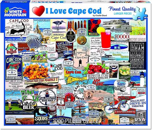 White Mountain Puzzles I Love Cape Cod - 1000 Piece Jigsaw Puzzle in Saudi Arabia