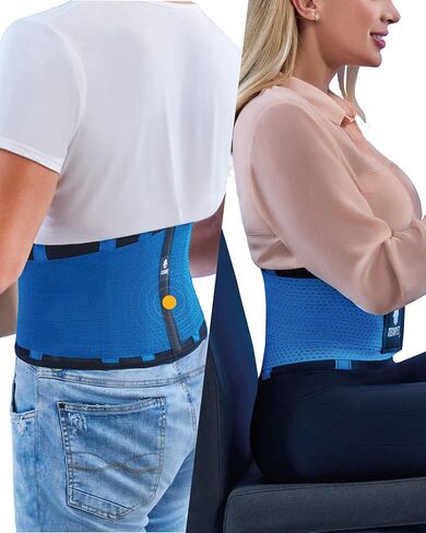 Back Brace Immediate Relief from Back Pain, Herniated Disc, Sciatica, Scoliosis and more! - Breathable Mesh Design - Adjustable Support Straps - Lower Back Belt in Saudi Arabia