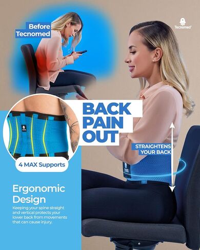 Back Brace Immediate Relief from Back Pain, Herniated Disc, Sciatica, Scoliosis and more! - Breathable Mesh Design - Adjustable Support Straps - Lower Back Belt in Saudi Arabia