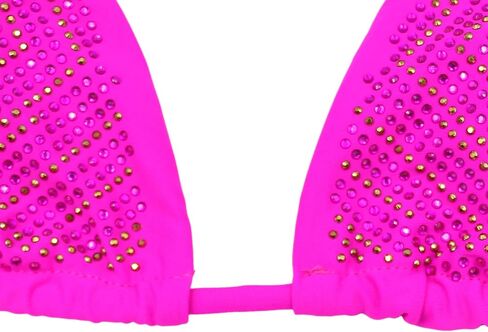 JUMISEE Women's 2 Piece Sparkle Rhinestone Triangle Bikini Sexy Crystal Backless Tie Side Bathing Suit Swimsuit in Kuwait