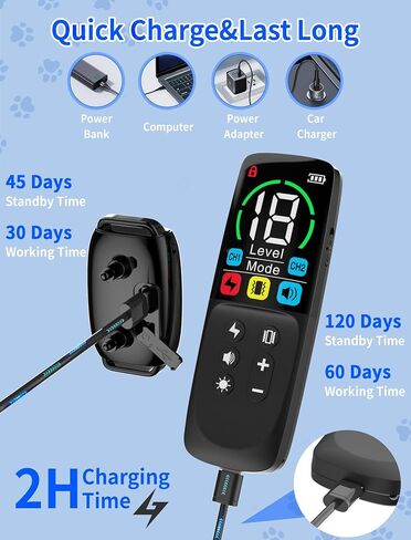 Dog Shock Collar with Remote,3300ft Dog Training Collar with 4 Training Modes Beep,Vibration,Electric Shock,Dog Finder,Waterproof Shock Collar for Dogs in Saudi Arabia