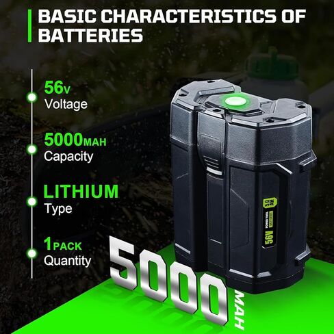 56 فولت 5.0 أمبير استبدال لبطارية EGO 56 فولت BA5600T ليثيوم أيون متوافقة مع أدوات الطاقة EGO 56 فولت CS1804 CS1403 CS1604 HT2400 LB6504 in Kuwait